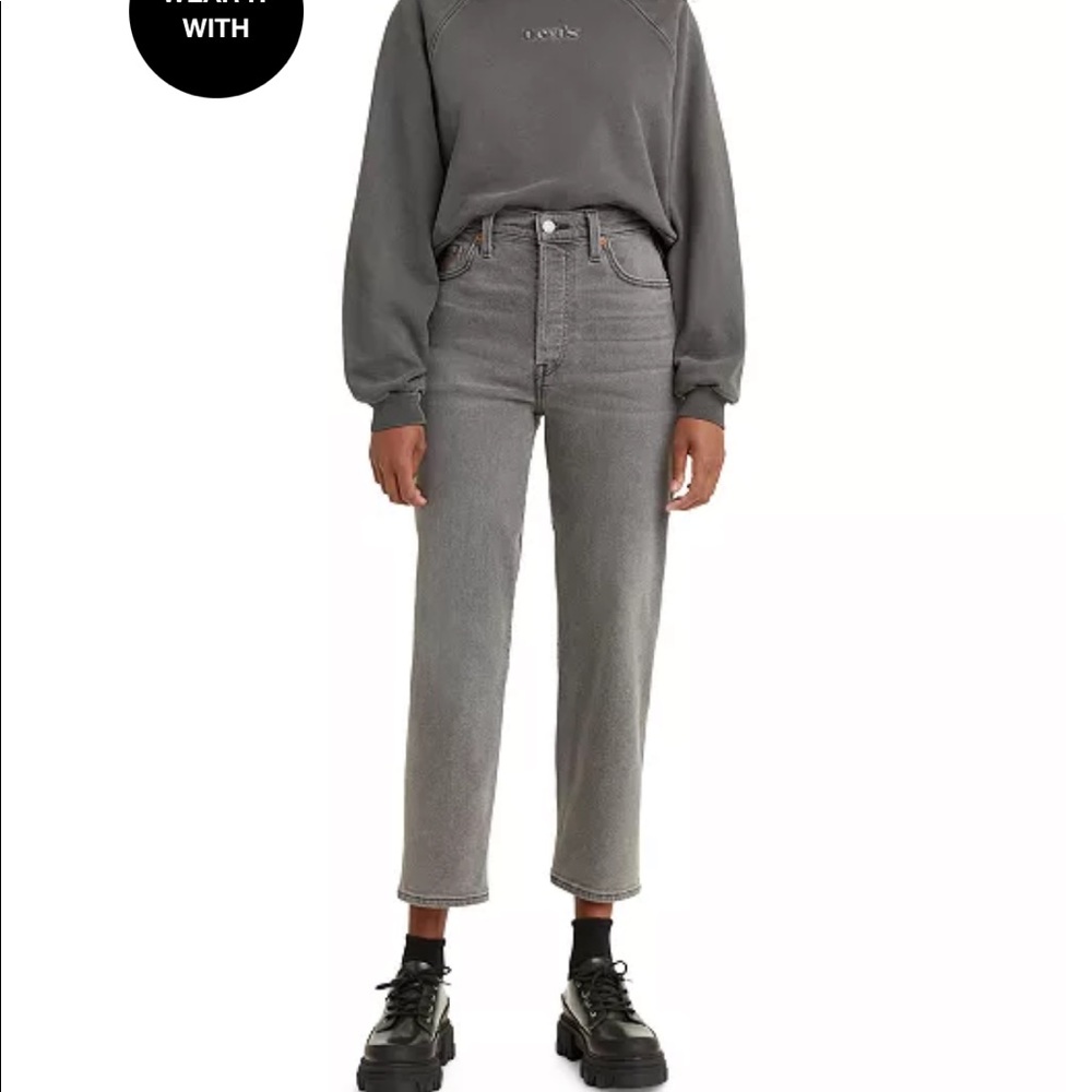 ribcage straight ankle levi jeans size 24